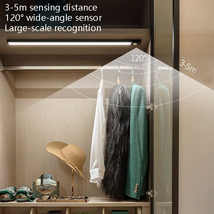 Intelligent Automatic Human Body Induction Wireless LED Lamp 40cm(Black + Neutral Light) - Sensor LED Lights by PMc TechLife | Online Shopping South Africa | PMc TechLife | Buy Now Pay Later Mobicred
