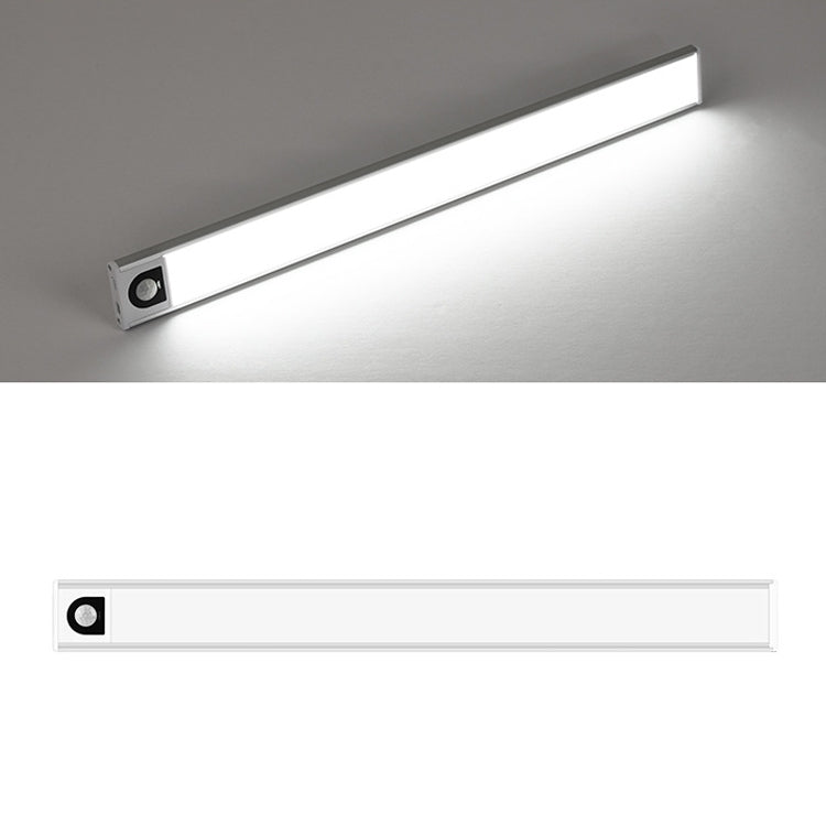 Intelligent Automatic Human Body Induction Wireless LED Lamp 60cm(Silver + White Light) - Sensor LED Lights by PMc TechLife | Online Shopping South Africa | PMc TechLife | Buy Now Pay Later Mobicred