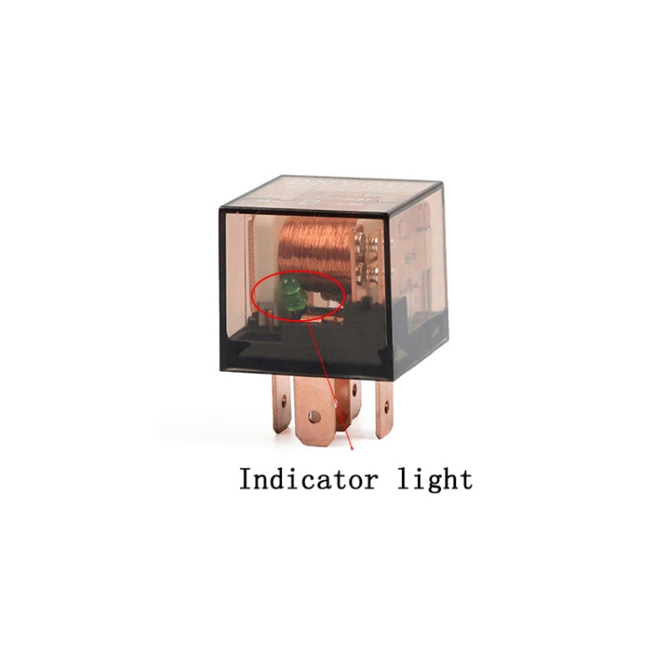 5 PCS 100A Automotive Relay With Indicator Light(24V 5 Plug 100A) - Relays by PMC TechLife | Online Shopping South Africa | PMC TechLife | Buy Now Pay Later Mobicred