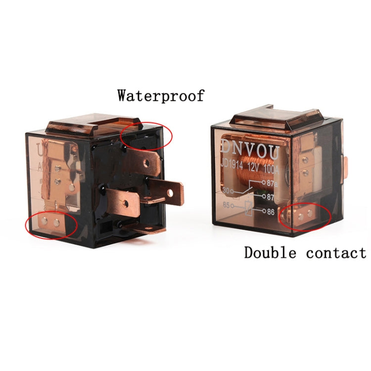 5 PCS 100A Automotive Relay With Indicator Light(24V 5 Plug 100A) - Relays by PMC TechLife | Online Shopping South Africa | PMC TechLife | Buy Now Pay Later Mobicred