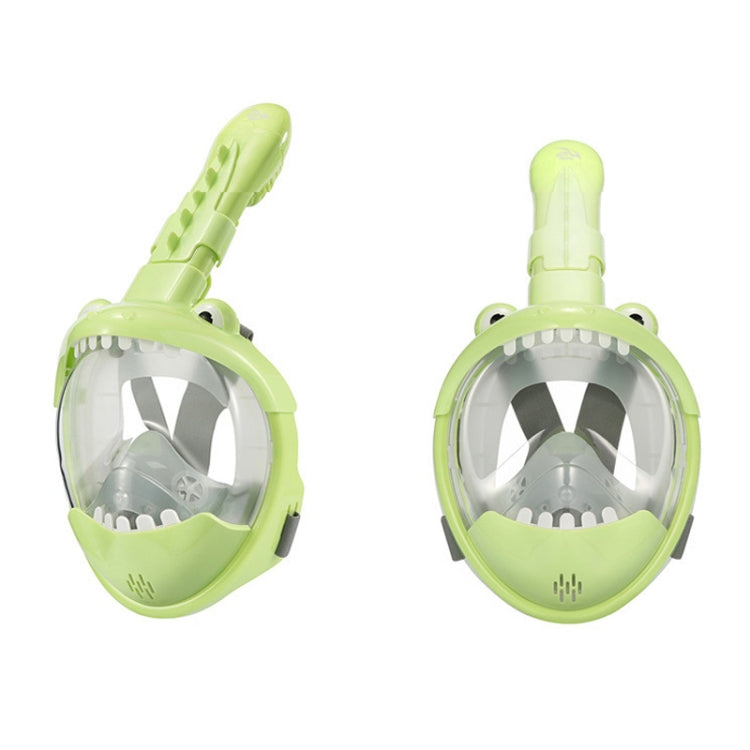 Cartoon Kids Full Dry Diving Mask Swimming Anti-Fog Snorkeling Mask, Size: XS(Dinosaur) - Diving Mask by PMC Jewellery | Online Shopping South Africa | PMC Jewellery | Buy Now Pay Later Mobicred