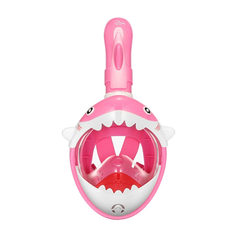 Cartoon Kids Full Dry Diving Mask Swimming Anti-Fog Snorkeling Mask, Size: XS(Shark Pink) - Diving Mask by PMC TechLife | Online Shopping South Africa | PMC TechLife | Buy Now Pay Later Mobicred