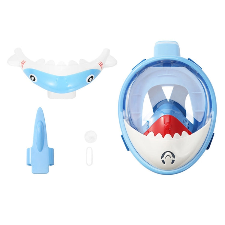 Cartoon Kids Full Dry Diving Mask Swimming Anti-Fog Snorkeling Mask, Size: XS(Shark Pink) - Diving Mask by PMC TechLife | Online Shopping South Africa | PMC TechLife | Buy Now Pay Later Mobicred