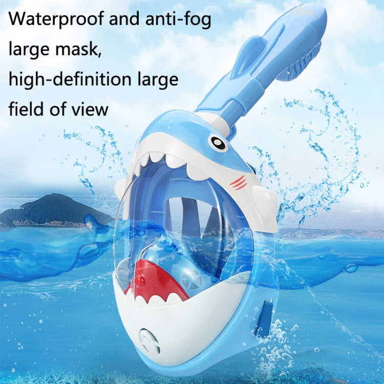 Cartoon Kids Full Dry Diving Mask Swimming Anti-Fog Snorkeling Mask, Size: XS(Shark Pink) - Diving Mask by PMC TechLife | Online Shopping South Africa | PMC TechLife | Buy Now Pay Later Mobicred