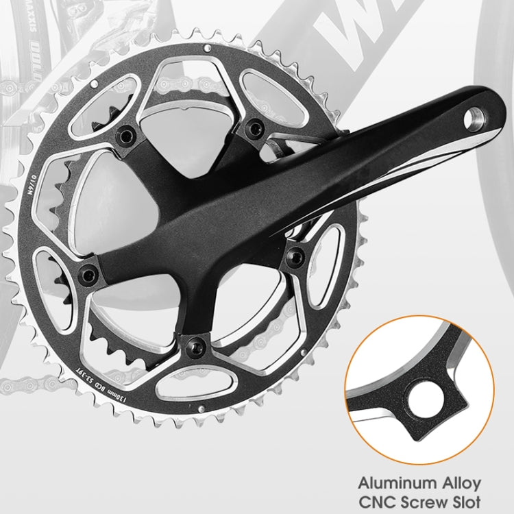 WEST BIKING 2-Piece 53t-39t Road Bike Aluminum Alloy Gear(Black) - free shipping - PMc TechLife - Order now!