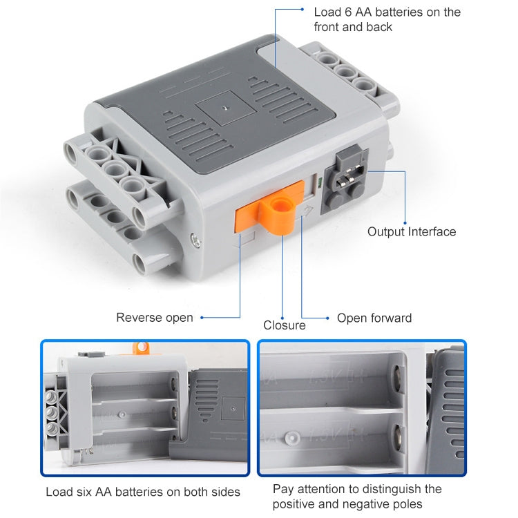 8881 No. 5 Battery Box Building Block Power Group - Motor & Speed Controller by PMC Jewellery | Online Shopping South Africa | PMC Jewellery