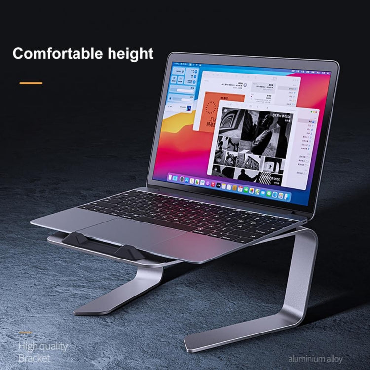 BONERUY P49 Aluminium Alloy Heat-Dissipating Notebook Holder Storage Heightened Holder(Silver) - Laptop Stand by BONERUY | Online Shopping South Africa | PMC Jewellery | Buy Now Pay Later Mobicred