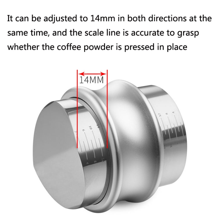 ENB-11 51mm Stainless Steel Coffee Cloth Powder Dispenser Coffee Machine Handle Universal, Colour: One Word Double Head Bright Black - free shipping - PMC TechLife - Order now!