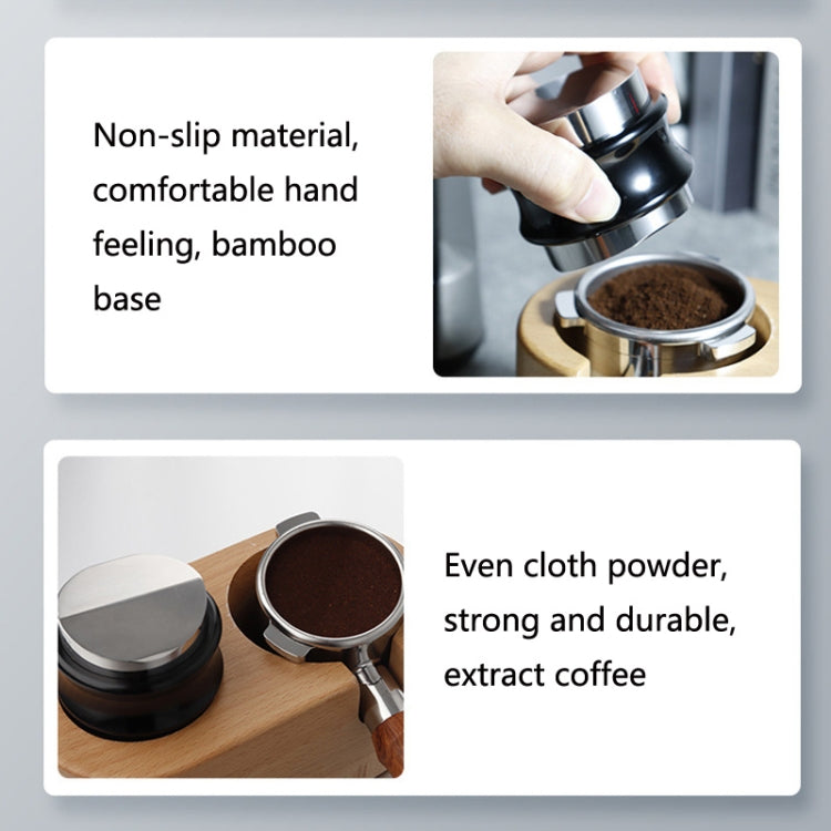 ENB-11 51mm Stainless Steel Coffee Cloth Powder Dispenser Coffee Machine Handle Universal, Colour: One Word Double Head Bright Black - free shipping - PMC TechLife - Order now!