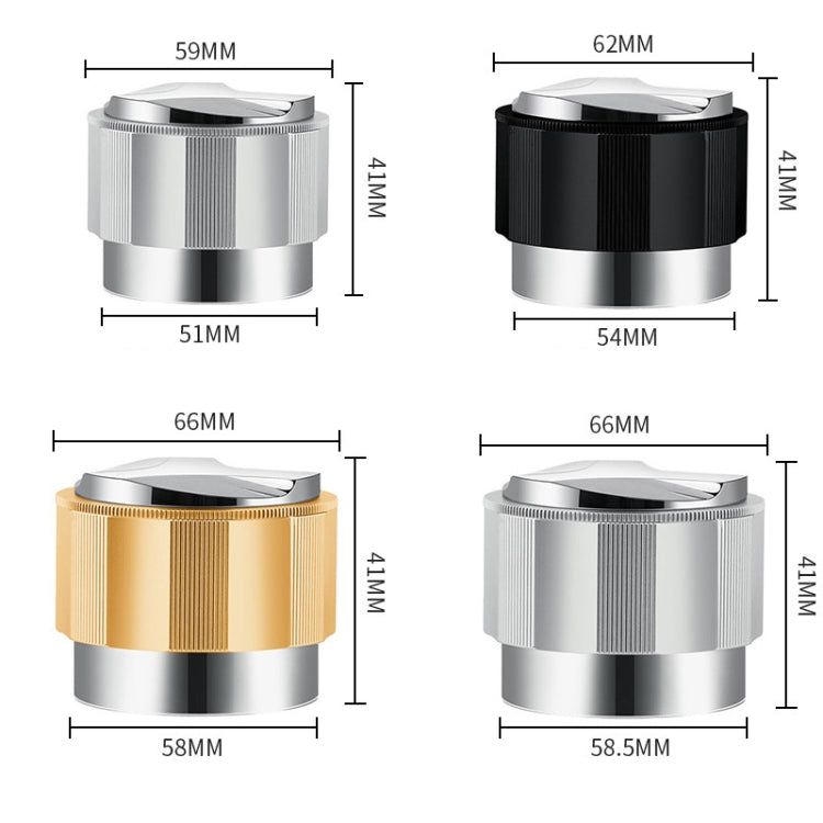 YK33258 Stainless Steel Double-Ended Coffee Cloth Dispenser, Size: 58.5mm(Black Multilateral Type) - free shipping - PMC TechLife - Order now!