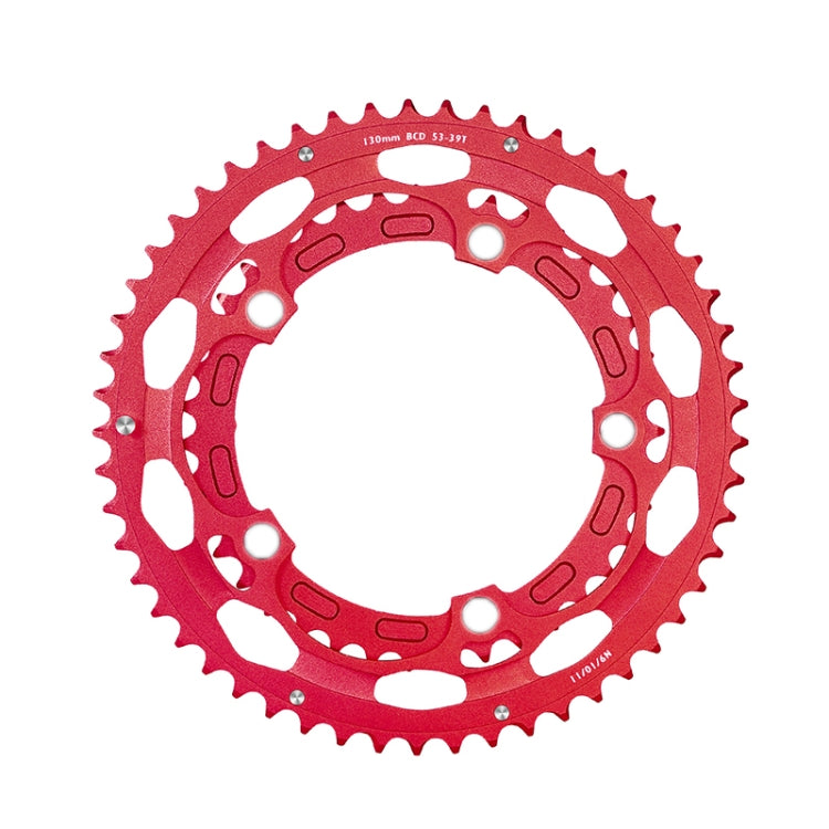 WEST BIKING YP0719274 53-39T Road Bike Crank Racing Double Disc(Red) - free shipping - PMc TechLife - Order now!