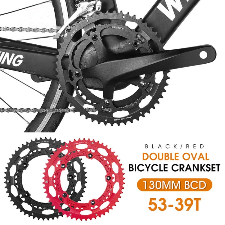 WEST BIKING YP0719274 53-39T Road Bike Crank Racing Double Disc(Black) - free shipping - PMc TechLife - Order now!
