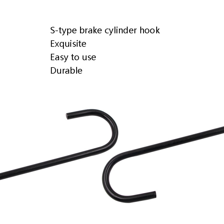 8 PCS S-Type Brake Pump Hanging Hook(Black) - Towing Bars by PMC Jewellery | Online Shopping South Africa | PMC Jewellery | Buy Now Pay Later Mobicred