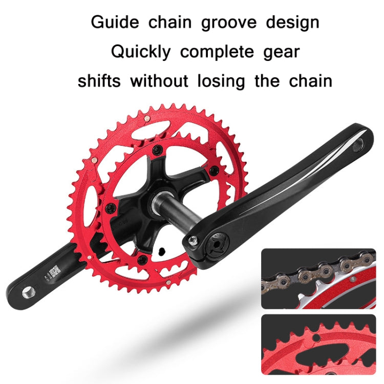 WEST BIKING YP0719273 Road Bike 56T-44T Double-Disc Aluminum Alloy Gears(Red) - free shipping - PMc TechLife - Order now!