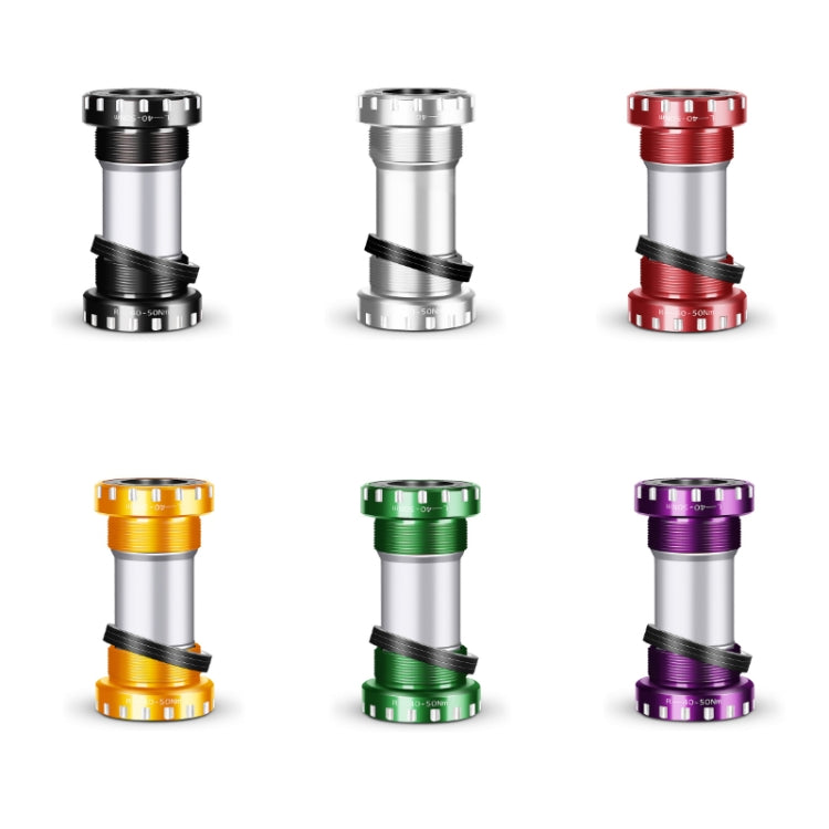 WEST BIKING Mountain Road Bike Screw-In Bearing Bottom Axle(Purple) - Bottom Brackets by WEST BIKING | Online Shopping South Africa | PMc TechLife | Buy Now Pay Later Mobicred