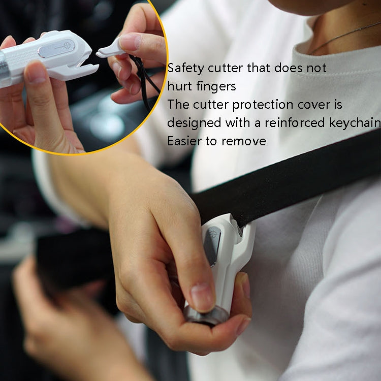 CS-B09 Safety Hammer Tungsten Steel Striker Windows Breaker With Seat Belt Cutter(Pink) - Emergency Hammer by PMC TechLife | Online Shopping South Africa | PMC TechLife | Buy Now Pay Later Mobicred