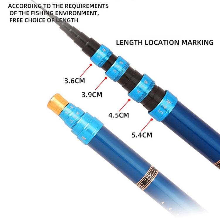 Carbon Short Section Fishing Rod Short Section Positioning Handle Rod, Length: 4.5m(Yellow) - Fishing Rods & Accessories by PMC TechLife | Online Shopping South Africa | PMC TechLife | Buy Now Pay Later Mobicred