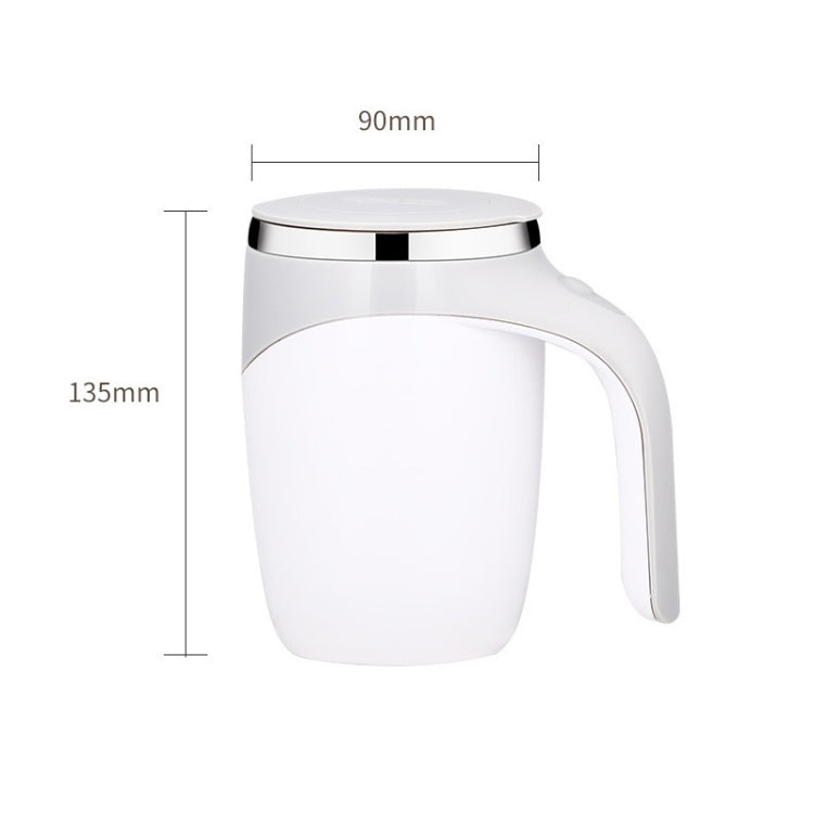 A223 Stainless Steel Automatic Magnetized Coffee Mixing Cup(White) - free shipping - PMC TechLife - Order now!
