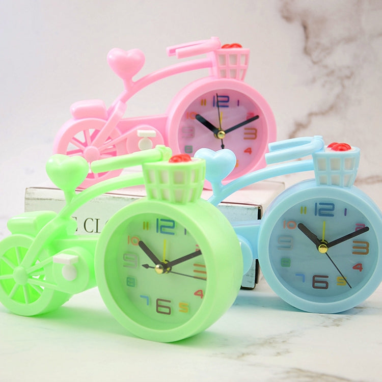 Bicycle-shaped Desktop Alarm Clock Student Gifts(Light Pink) - Alarm Clocks by PMc TechLife | Online Shopping South Africa | PMc TechLife | Buy Now Pay Later Mobicred