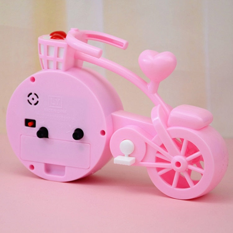 Bicycle-shaped Desktop Alarm Clock Student Gifts(Light Pink) - Alarm Clocks by PMc TechLife | Online Shopping South Africa | PMc TechLife | Buy Now Pay Later Mobicred