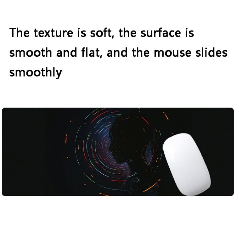 Hand-Painted Fantasy Pattern Mouse Pad, Size: 300 x 800 x 5mm Seaming(2 Silhouettes) - Mouse Pads by PMC TechLife | Online Shopping South Africa | PMC TechLife | Buy Now Pay Later Mobicred