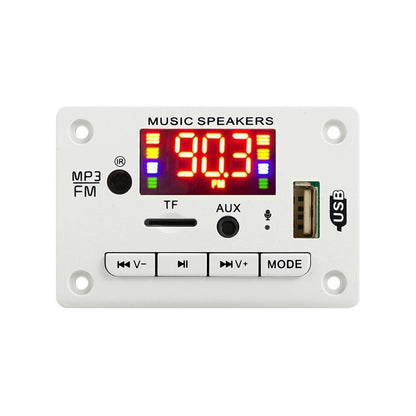 12V Car Color Display Audio Bluetooth MP3 Decoder Board(White) - Car MP3 & MP4 & MP5 by PMC Jewellery | Online Shopping South Africa | PMC Jewellery