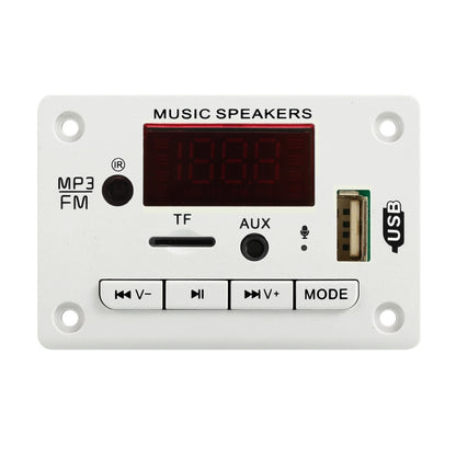 12V Car Color Display Audio Bluetooth MP3 Decoder Board(White) - Car MP3 & MP4 & MP5 by PMC Jewellery | Online Shopping South Africa | PMC Jewellery