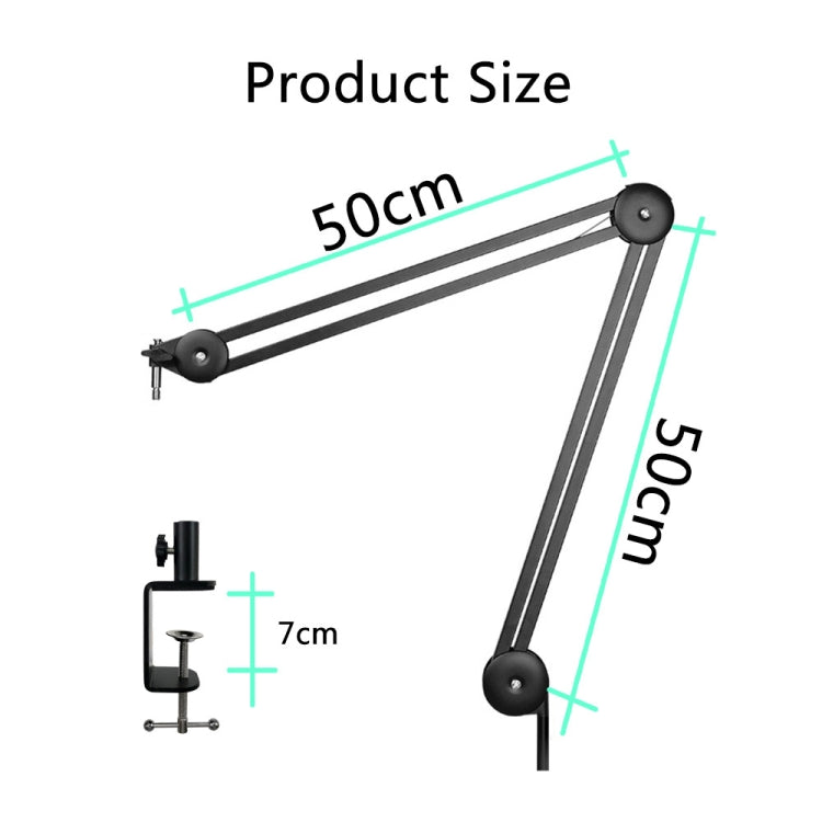 Microphone Desktop Cantilever Stent 360 Degree Rotating Bracket(GAZ-40 B) - Stand by PMC TechLife | Online Shopping South Africa | PMC TechLife | Buy Now Pay Later Mobicred