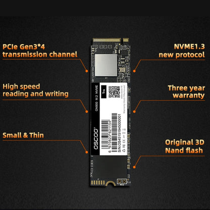 OSCOO ON900 PCIe NVME SSD Solid State Drive, Capacity: 1TB - Solid State Drives by OSCOO | Online Shopping South Africa | PMC Jewellery | Buy Now Pay Later Mobicred