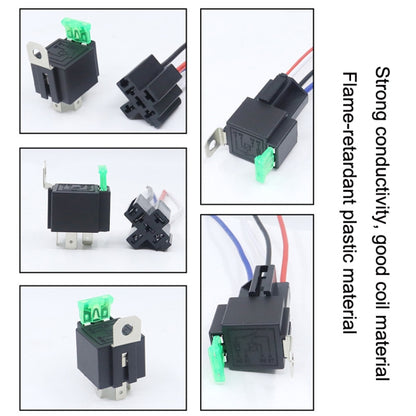 5 Sets JD2912 4 Pin Car Relay With Fuse, Rated voltage: 12V - Relays by PMC Jewellery | Online Shopping South Africa | PMC Jewellery | Buy Now Pay Later Mobicred