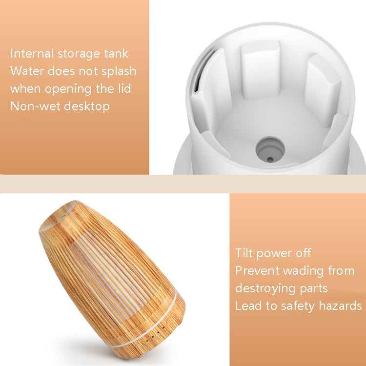 STB-103 Atmosphere Colorful Light Humidifier Aroma Diffuser(Light Wooden Grain) - Air Purifiers & Accessories by PMC TechLife | Online Shopping South Africa | PMC TechLife