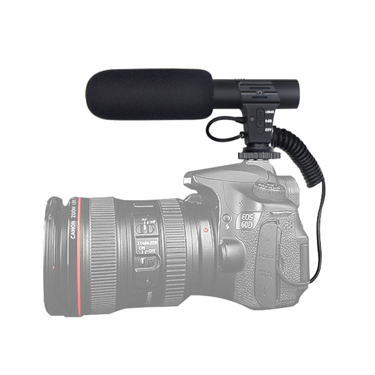 MAMEN MIC-05 Micro SLR Camera Microphone(Black) - free shipping - PMC TechLife - Order now!