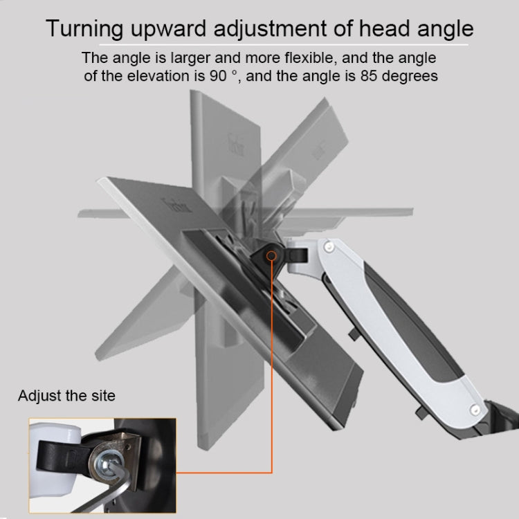 Gibbon Mounts Multifunctional Telescopic Rotating Lifting Monitor Stand, Color: GM112FG Perforation Black - free shipping - PMC Jewellery - Order now!