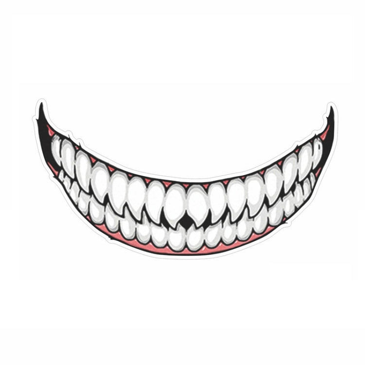 J06 Motorcycle Helmet Sticker Large Teeth - Decorative Sticker by PMC Jewellery | Online Shopping South Africa | PMC Jewellery