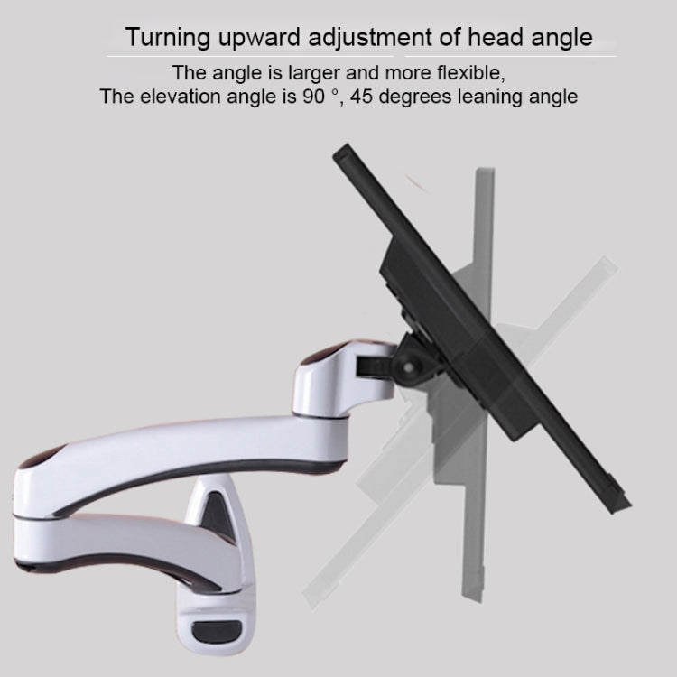 Gibbon Mounts FE112W Wall-Mounted Dual-Section Telescopic Monitor Stand(White) - free shipping - PMC Jewellery - Order now!