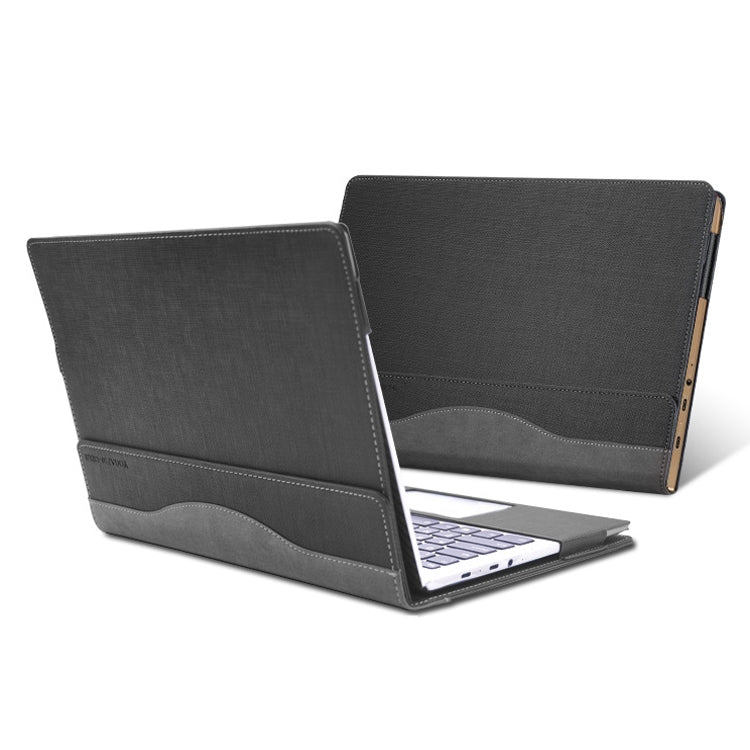 Laptop PU Leather Protective Case For Lenovo Yoga 720-15(Gentleman Gray) - 15 inch by PMC Jewellery | Online Shopping South Africa | PMC Jewellery | Buy Now Pay Later Mobicred