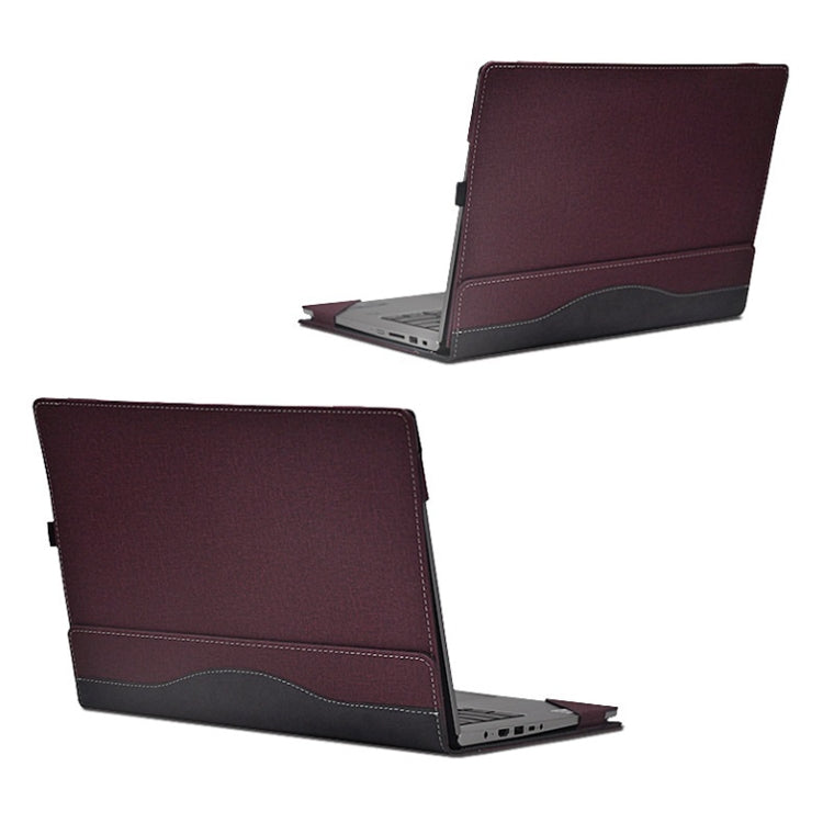 PU Leather Laptop Case For HP Spectre X360 13-AW 13.3(Wine Red) - 13.3 inch by PMC Jewellery | Online Shopping South Africa | PMC Jewellery | Buy Now Pay Later Mobicred