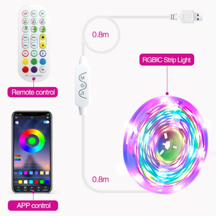 2.4G Remote Control LED Symphony Marquee Light Strip, Length: 2m 28 LEDs - Bare Board Light by PMc TechLife | Online Shopping South Africa | PMc TechLife | Buy Now Pay Later Mobicred