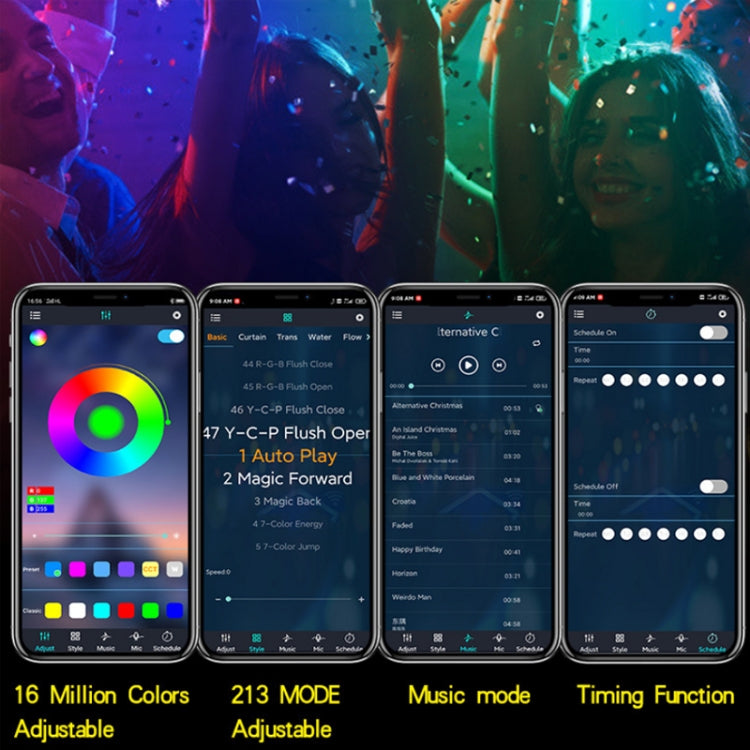 2.4G Remote Control LED Symphony Marquee Light Strip, Length: 2m 28 LEDs - Bare Board Light by PMc TechLife | Online Shopping South Africa | PMc TechLife | Buy Now Pay Later Mobicred