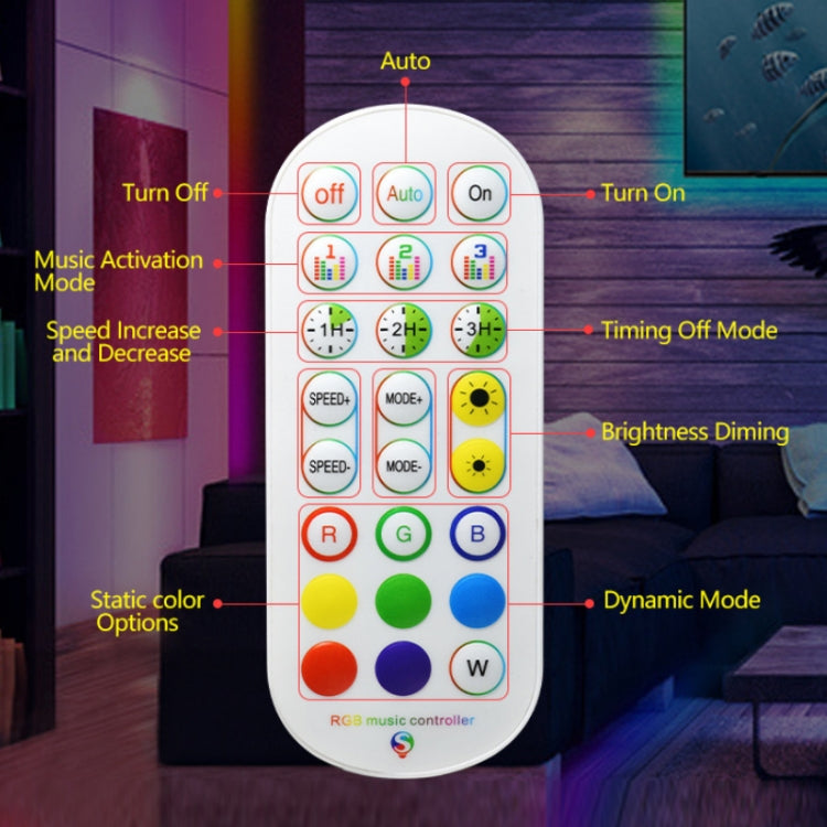 2.4G Remote Control LED Symphony Marquee Light Strip, Length: 2m 28 LEDs - Bare Board Light by PMc TechLife | Online Shopping South Africa | PMc TechLife | Buy Now Pay Later Mobicred