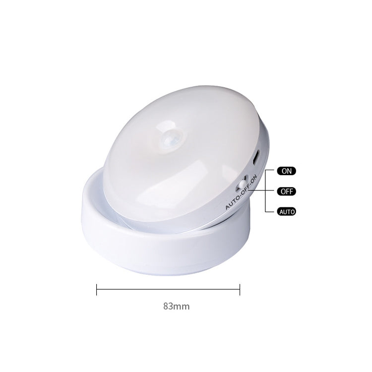 DMK-6PL Kitchen Cabinet Body Infrared Sensing Lamp, Style: Rotate Charging(White Light) - Sensor LED Lights by PMC TechLife | Online Shopping South Africa | PMC TechLife | Buy Now Pay Later Mobicred