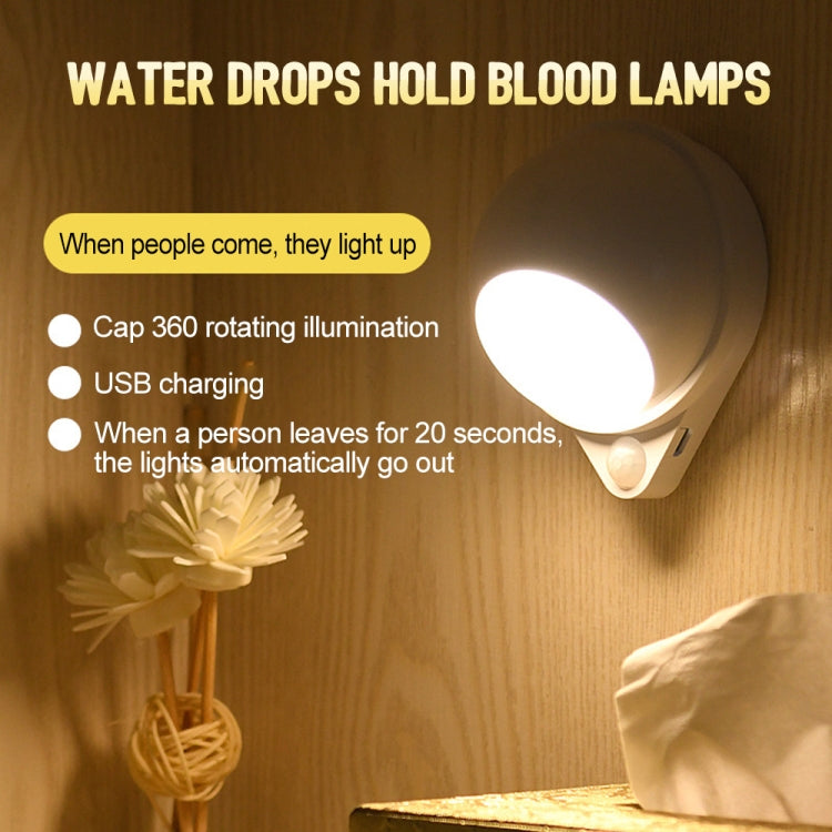 DMK-022PL LED Charge Automatic Stair Night Light(Yellow Light) - Sensor LED Lights by PMC TechLife | Online Shopping South Africa | PMC TechLife | Buy Now Pay Later Mobicred