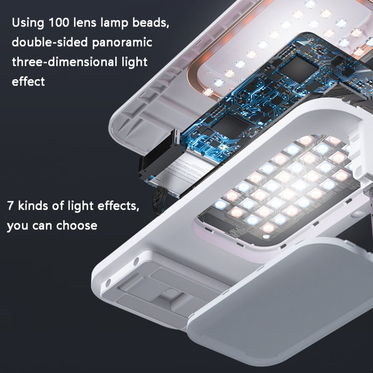 V6 360-Degree Rotating Double-Sided Light-Filling Live Bracket(Pink) - Stand by PMC TechLife | Online Shopping South Africa | PMC TechLife | Buy Now Pay Later Mobicred