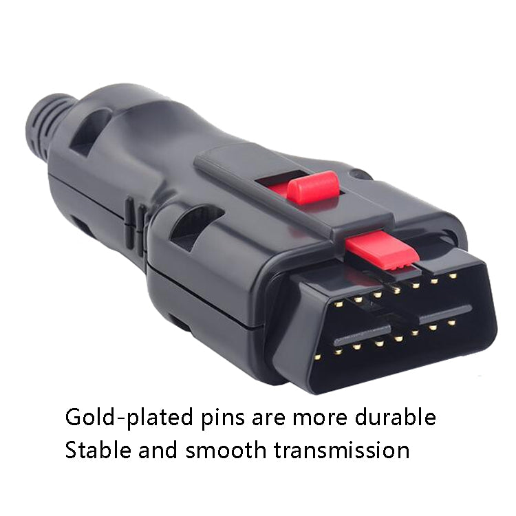 Automotive Gold Plated OBD Diagnostic Interface Connector - Cables & Connectors by PMC Jewellery | Online Shopping South Africa | PMC Jewellery | Buy Now Pay Later Mobicred