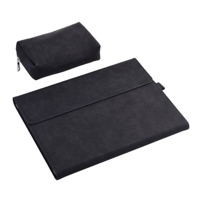 13 inch Leather Tablet Protective Case For Microsoft Surface Pro X, Color: Black + Power Bag - 13.3 inch by PMC Jewellery | Online Shopping South Africa | PMC Jewellery | Buy Now Pay Later Mobicred