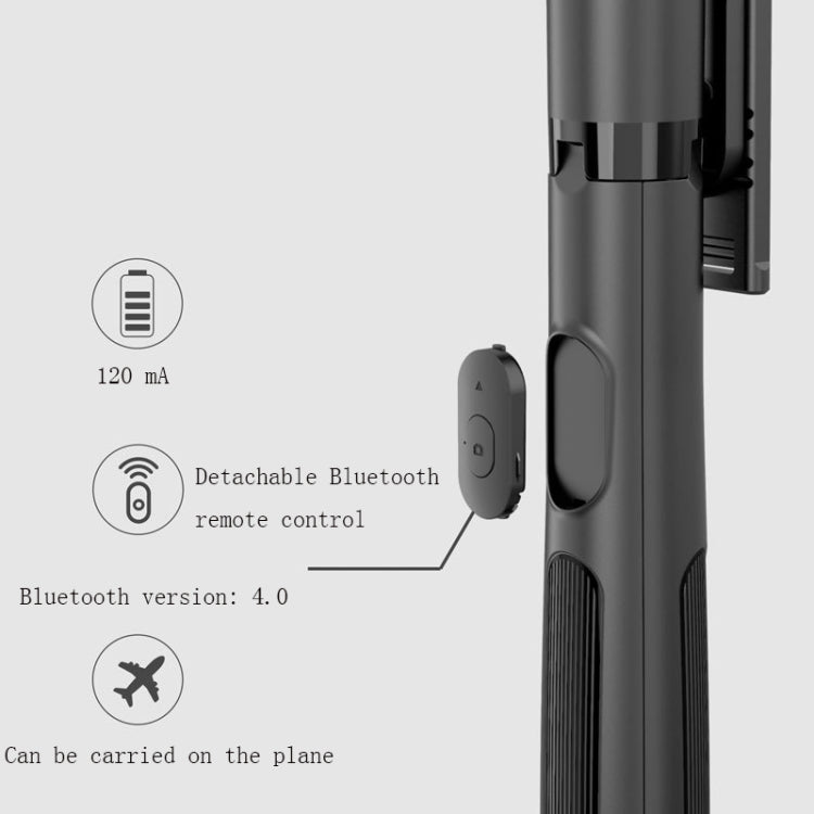 Wireless Bluetooth Selfie Stick Live Telescopic Bracket, Specification: Q05S (Black With Fill Light) - Selfie Sticks by PMC Jewellery | Online Shopping South Africa | PMC Jewellery | Buy Now Pay Later Mobicred