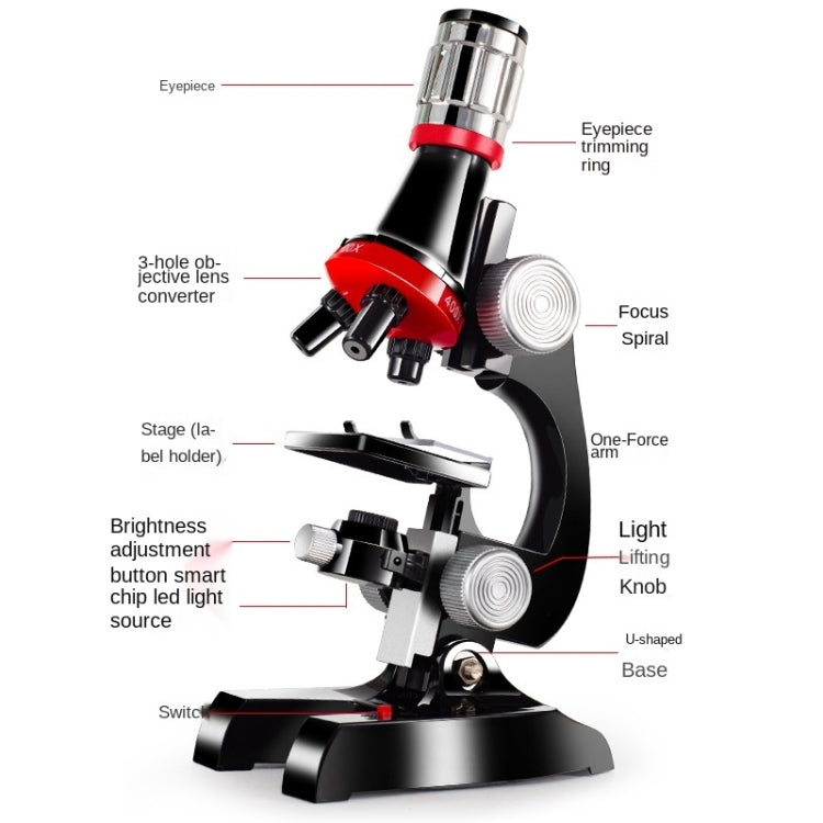 HD 1200 Times Microscope Children Educational Toys(Light Blue) - Digital Microscope by PMC TechLife | Online Shopping South Africa | PMC TechLife | Buy Now Pay Later Mobicred