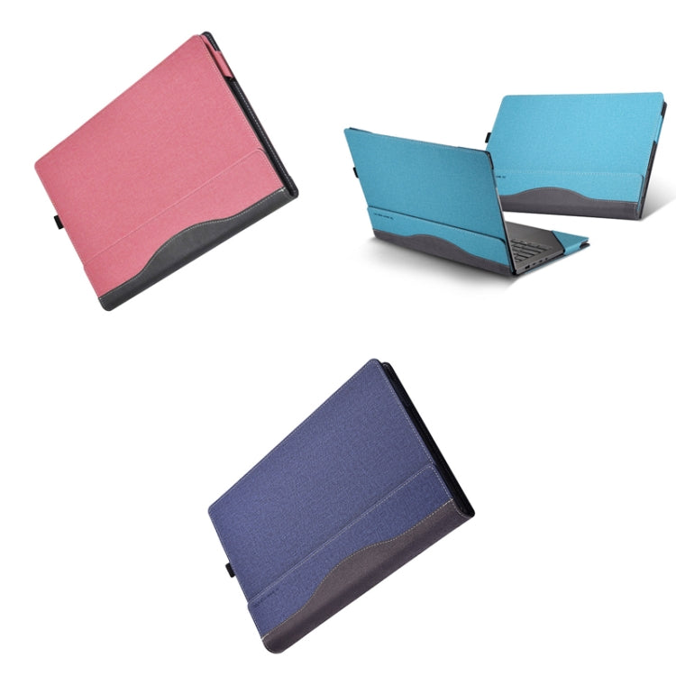 Laptop Leather Anti-Fall Protective Case For Lenovo XiaoXin Pro 14 2021(Gray Cobalt Blue) - 14.1 inch by PMC Jewellery | Online Shopping South Africa | PMC Jewellery | Buy Now Pay Later Mobicred