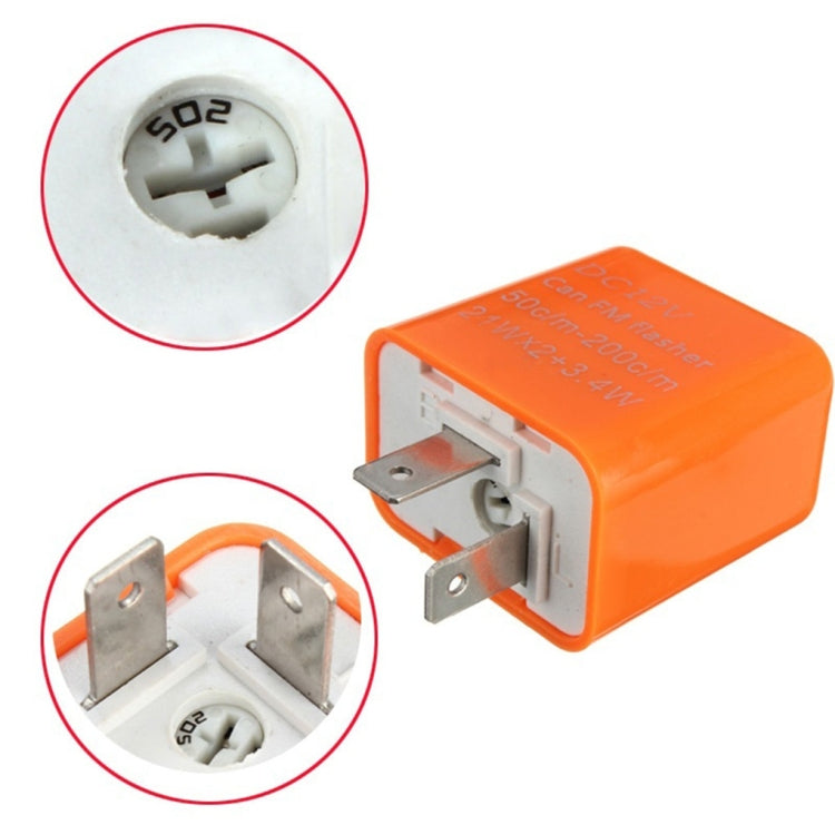Motorcycle LED Turn Signal Relay(Fresh Orange) - Turn Signal by PMC TechLife | Online Shopping South Africa | PMC TechLife