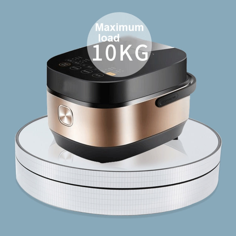 25cm Adjustable Speed Electric Rotating Display Stand Video Shooting Props Turntable(White Mirror) -  by PMC TechLife | Online Shopping South Africa | PMC TechLife | Buy Now Pay Later Mobicred